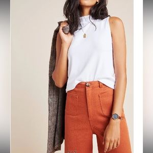 Anthropologie Stateside Mock Neck Tank Made in USA medium